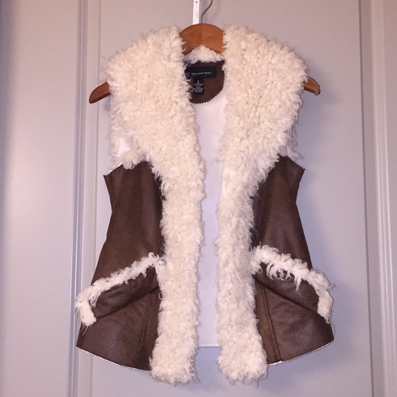 INC International Concepts Jackets & Blazers - INC Faux fur vest size P (XSP)